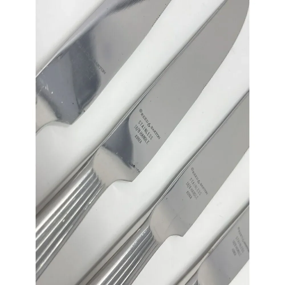 Reed & Barton Berkeley 18/10 Stainless Steel Dinner Place Spoon 9” Set Of 4